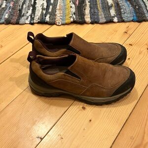 Women's ARIAT Hillsdale Leather Brown Slip On Shoes size 7.5